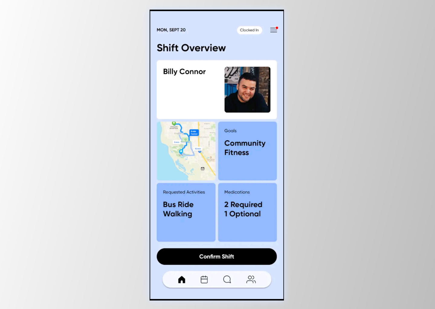 Original shift overview